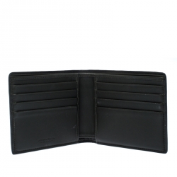 Pre Owned Bottega Veneta Dark Green Intrecciato Leather Bifold Wallet