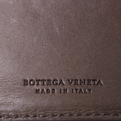 Pre Owned Bottega Veneta Brown Intrecciato Leather Bifold Wallet