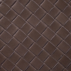 Pre Owned Bottega Veneta Brown Intrecciato Leather Bifold Wallet