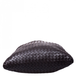 Bottega Veneta Dark Brown Intrecciato Nappa Leather Messenger Bag