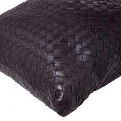 Bottega Veneta Dark Brown Intrecciato Nappa Leather Messenger Bag