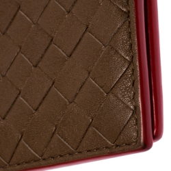 Bottega Veneta Brown Intrecciato Leather Bifold Wallet