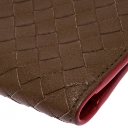 Bottega Veneta Brown Intrecciato Leather Bifold Wallet