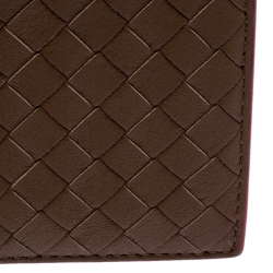 Bottega Veneta Brown Intrecciato Leather Bifold Wallet