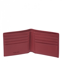 Bottega Veneta Black Intrecciato Leather Bi-Fold Wallet