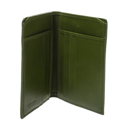 Bottega Veneta Green Intrecciato Leather Bifold Wallet