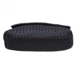 مملوكة مسبقًا Bottega Veneta Brown Moro Intrecciato Leather Large Crossbody Messenger