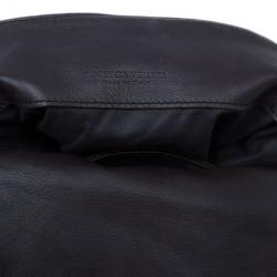 مملوكة مسبقًا Bottega Veneta Brown Moro Intrecciato Leather Large Crossbody Messenger