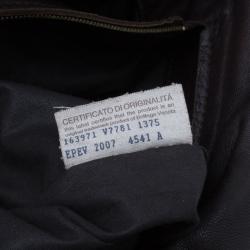 مملوكة مسبقًا Bottega Veneta Brown Moro Intrecciato Leather Large Crossbody Messenger