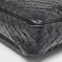 Bottega Veneta Black Intrecciato Leather Arco Camera Crossbody Bag