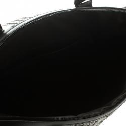 Bottega Veneta Dark Brown Intrecciato Leather Weekender Bag