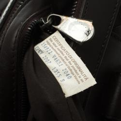 Bottega Veneta Dark Brown Intrecciato Leather Weekender Bag