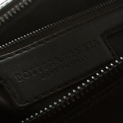 Bottega Veneta Dark Brown Intrecciato Leather Weekender Bag