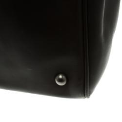 Bottega Veneta Dark Brown Intrecciato Leather Weekender Bag
