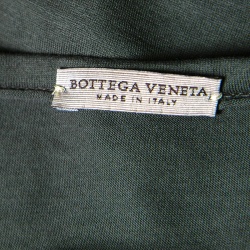 Bottega Veneta Green Jersey Contrast Perforated Knit Trim T-Shirt M