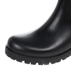 Pre Owned Bottega Veneta Intreciatto Rain Boots Size 36