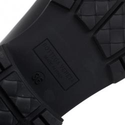 Pre Owned Bottega Veneta Intreciatto Rain Boots Size 36