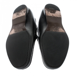 Pre Owned حذاء لوفرز بوتيغا فينيتا جلد انتر شياتو أسود مقاس 45