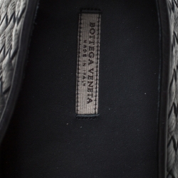 Pre Owned صندل بوتيغا فينيتا سموكنغ جلد أنترشياتو أسود مقاس 45.5