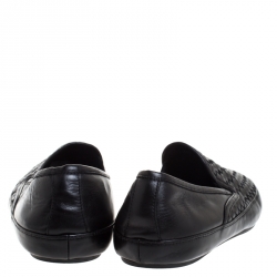 Pre Owned حذاء رياضي بوتيغا فينيتا سموكينع جلد أنترشياتو أسود مقاس 44