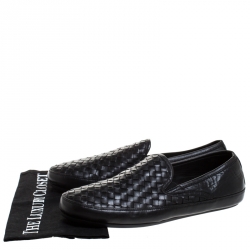 Pre Owned حذاء رياضي بوتيغا فينيتا سموكينع جلد أنترشياتو أسود مقاس 44