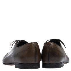 Bottega Veneta Brown Leather Brogue Oxfords Size 42