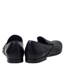 Pre Owned حذاء لوفرز بوتيغا فينيتا جلد أنترشياتو أسود مقاس 42