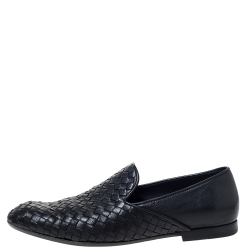 Pre Owned حذاء لوفرز بوتيغا فينيتا جلد أنترشياتو أسود مقاس 42