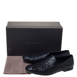 Pre Owned حذاء لوفرز بوتيغا فينيتا جلد أنترشياتو أسود مقاس 42