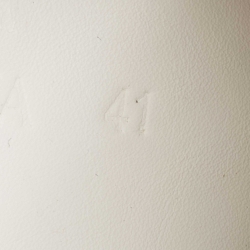 Pre Owned Bottega Veneta White Leather Lace Up Sneakers Size 41