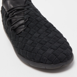 Bottega Veneta Woven Fabric Elasticated Intrecciato Sneakers Size 41.5