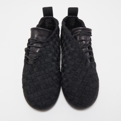 Bottega Veneta Woven Fabric Elasticated Intrecciato Sneakers Size 41.5
