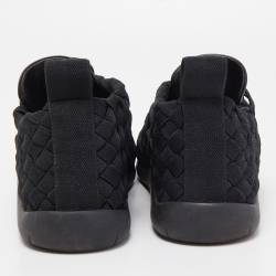 Bottega Veneta Woven Fabric Elasticated Intrecciato Sneakers Size 41.5