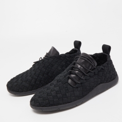 Bottega Veneta Woven Fabric Elasticated Intrecciato Sneakers Size 41.5