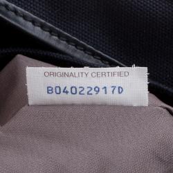 Bottega Veneta Navy Blue/Black Canvas and Intrecciato Leather Backpack 