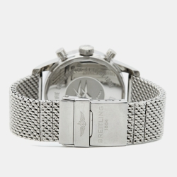 Pre Owned Breitling Brown 18k Rose Gold Stainless Steel Transocean U4131012 Men's Wristwatch 38 mm