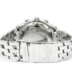 Pre Owned Breitling Red Stainless Steel Chronomat Men's Wristwatch 40MM