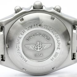 Breitling Black Stainless Steel Blackbird Men's Wristwatch 40MM