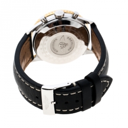 Pre Owned Breitling Black Stainless Steel Navitimer B13019 Men's Wristwatch 40 mm