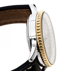 Pre Owned Breitling Black Stainless Steel Navitimer B13019 Men's Wristwatch 40 mm