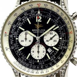 Pre Owned Breitling Black Stainless Steel Navitimer A41322 Men's Wristwatch 40MM