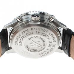 Pre Owned Breitling Black Stainless Steel Navitimer A41322 Men's Wristwatch 40MM