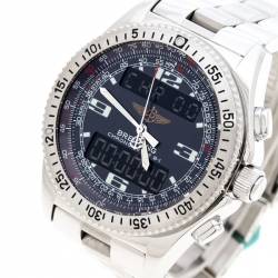 Breitling Black Stainless Steel B-1 A78362 Men's Wristwatch 42 mm