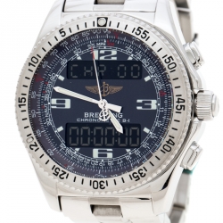 Breitling Black Stainless Steel B-1 A78362 Men's Wristwatch 42 mm