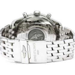 Breitling White Stainless Steel Navitimer Men's Wristwatch 46MM