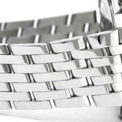 Breitling White Stainless Steel Navitimer Men's Wristwatch 46MM