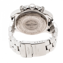 Pre Owned Breitling Blue Stainless Steel Super Avenger A13770 Men's Wristwatch 48.50 mm