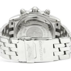 مملوكة مسبقًا Breitling Blue Stainless Steel Chronomat Evolution A13356 Men's Wristwatch 44MM