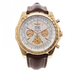 Breitling Beige 18K Rose Gold Bentley 6.75 Limited Edition Men's Wristwatch 50MM