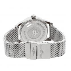 Pre Owned Breitling Silver Stainless Steel Transocean A1631012/G781 Men's Wristwatch 38 MM